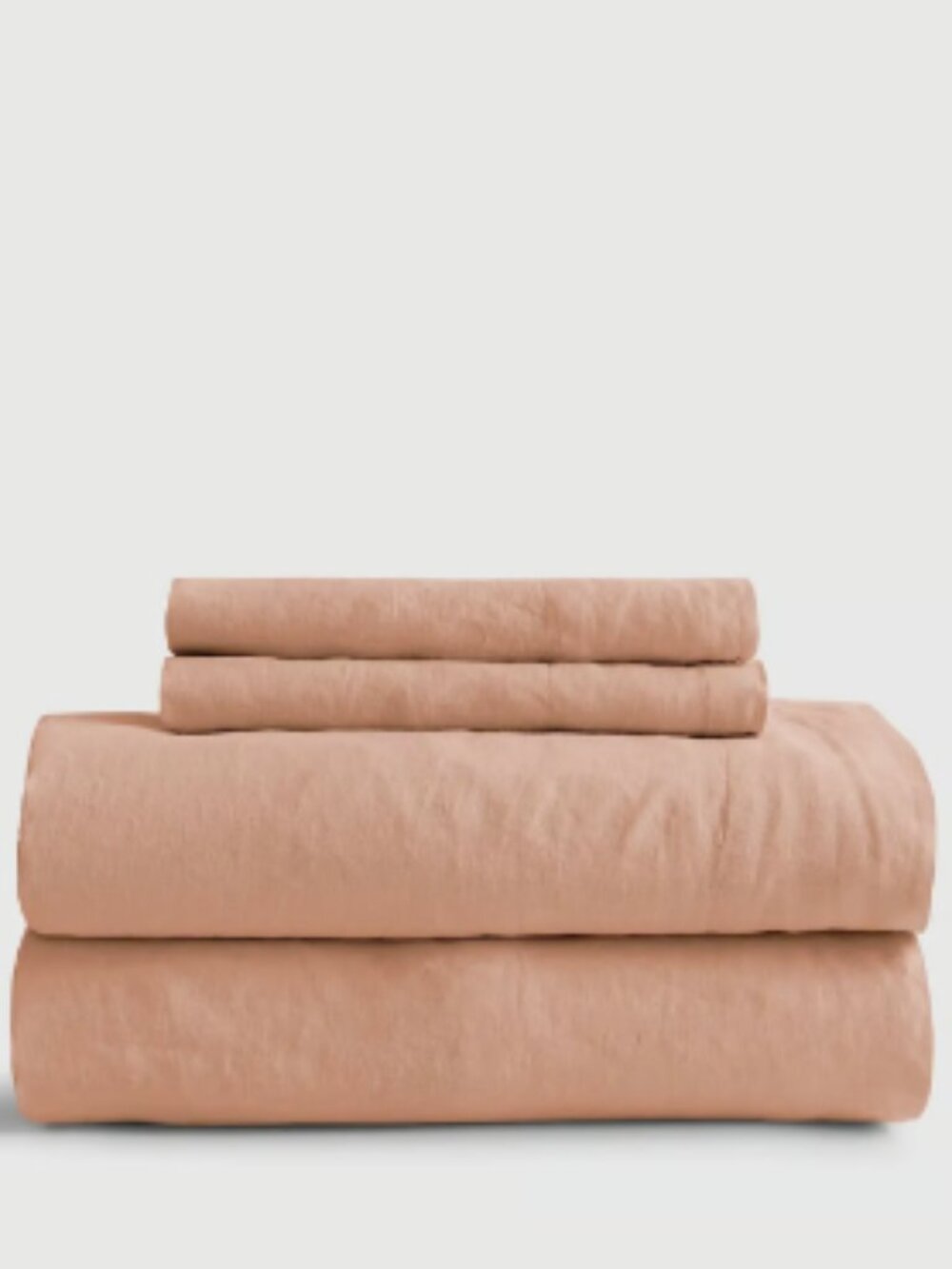 Quince Queen Desert Sunset 100% Linen 4 Piece Sheet Set